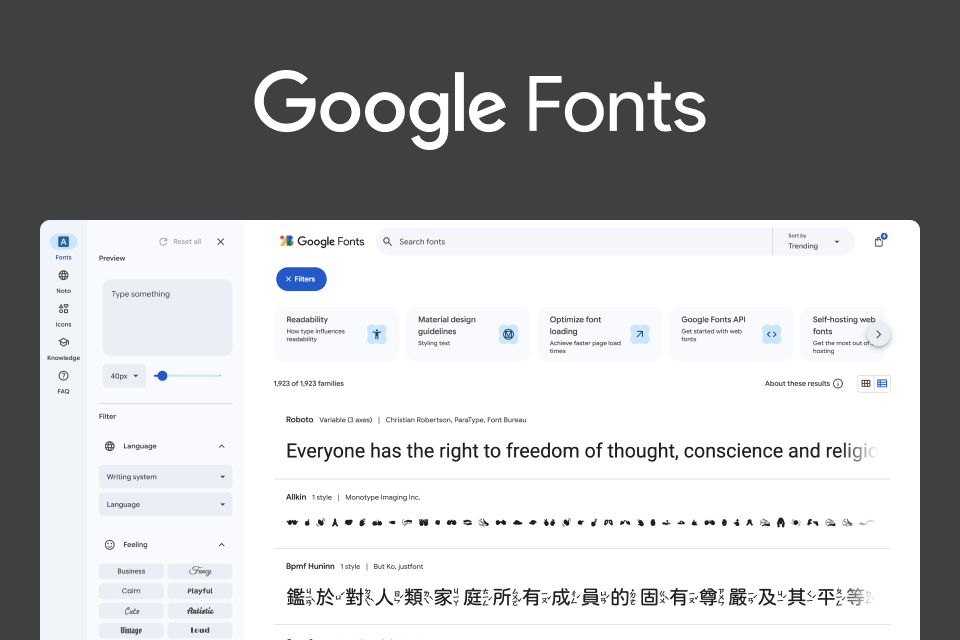 Google Fonts